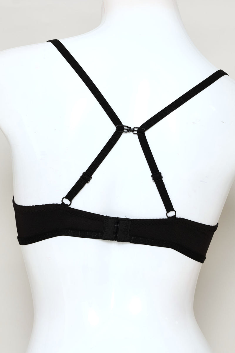 3 Pack T-Shirt Bras - Black/Mocha/White
