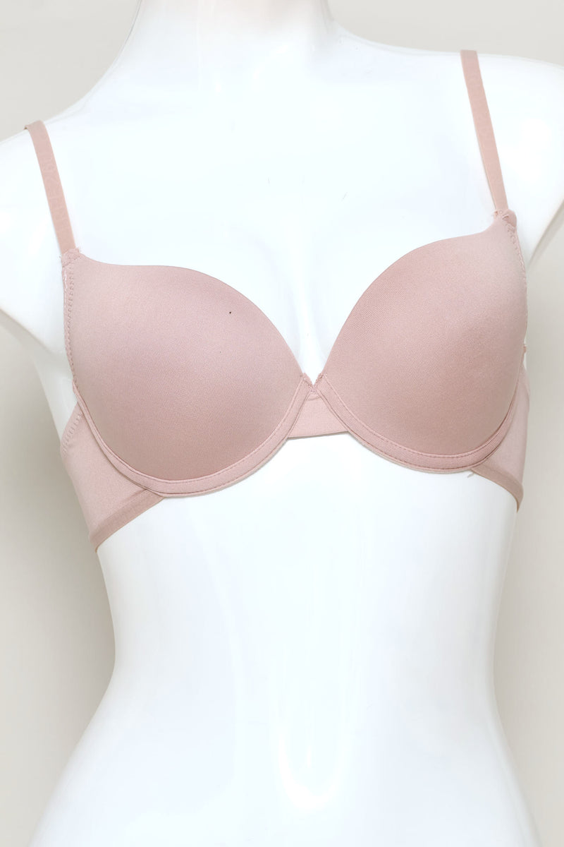3 Pack T-Shirt Bras - Black/Mocha/White