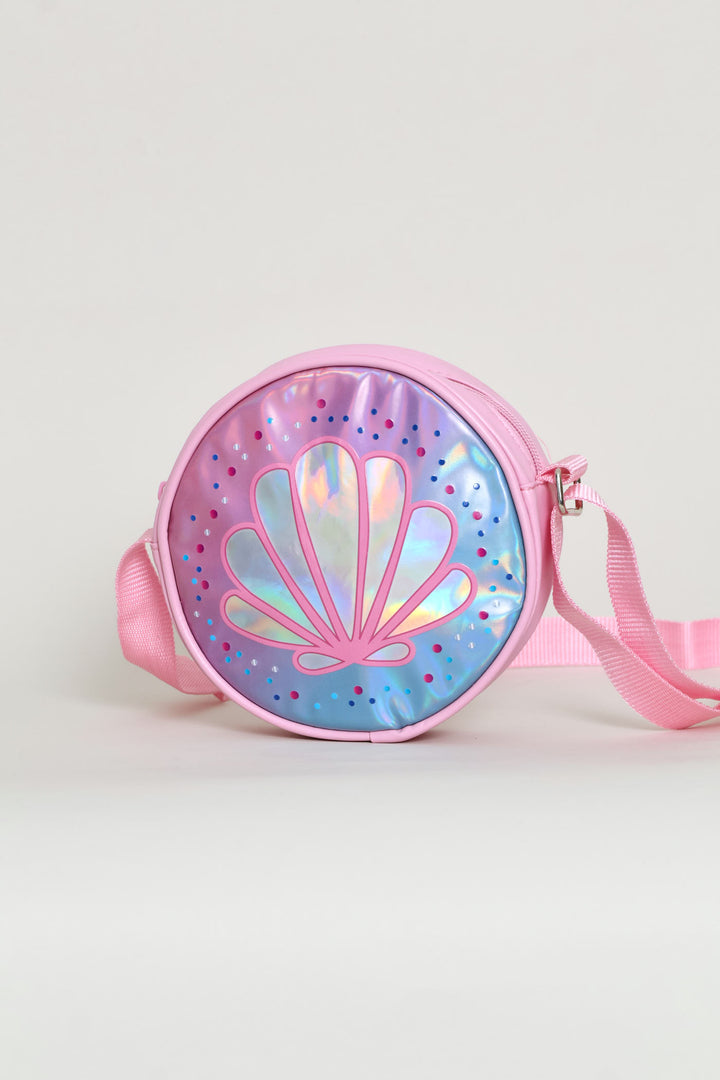 Pre-Girls Sea Shell Sling Bag - Pink