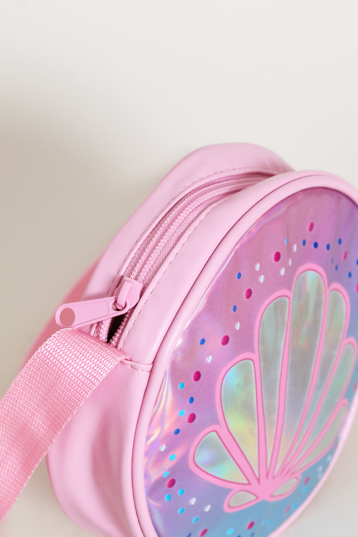 Pre-Girls Sea Shell Sling Bag - Pink