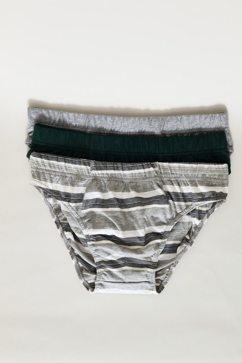 3 Pack Print Briefs - Multi