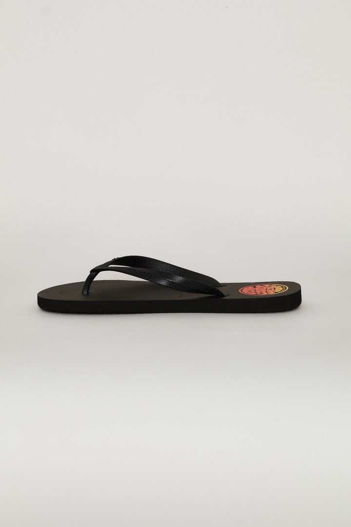 Icons Of Surf Bloom Flip Flop - Black/Orange