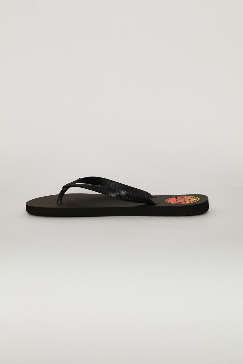 Icons Of Surf Bloom Flip Flop - Black/Orange