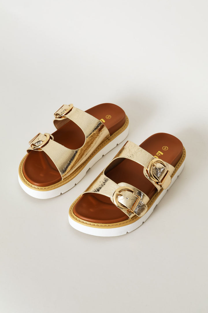 Adrianna Sandal - Gold