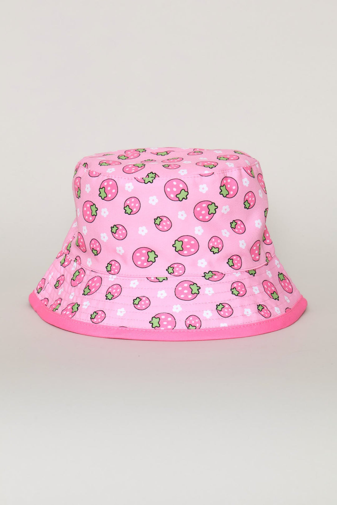 Pre-Girls Strawberry Bucket Hat - Pink