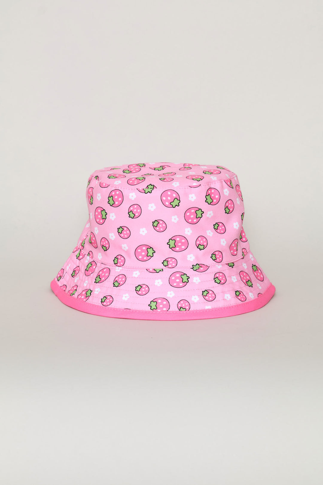Pre-Girls Strawberry Bucket Hat - Pink