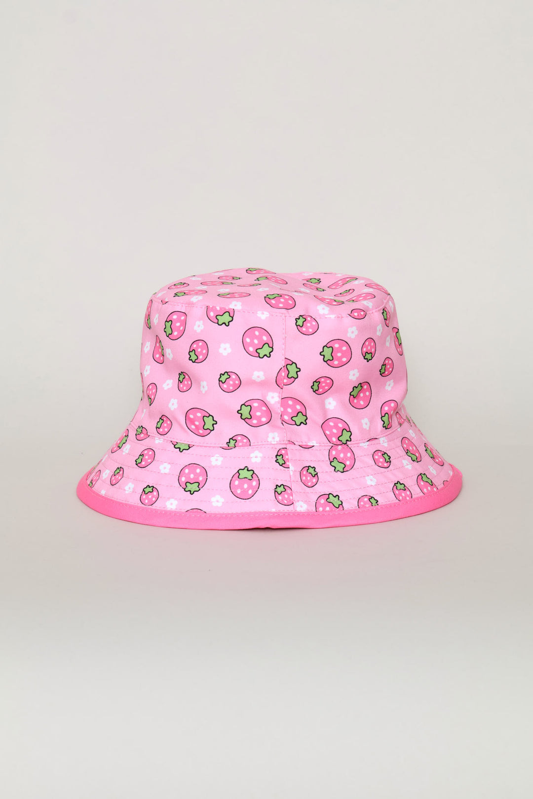 Pre-Girls Strawberry Bucket Hat - Pink