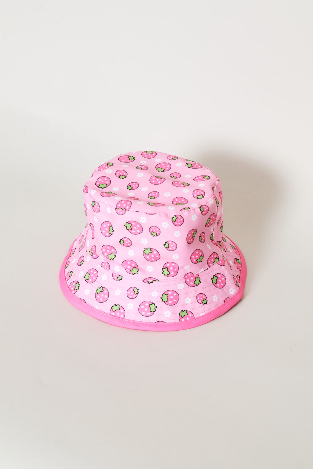 Pre-Girls Strawberry Bucket Hat - Pink