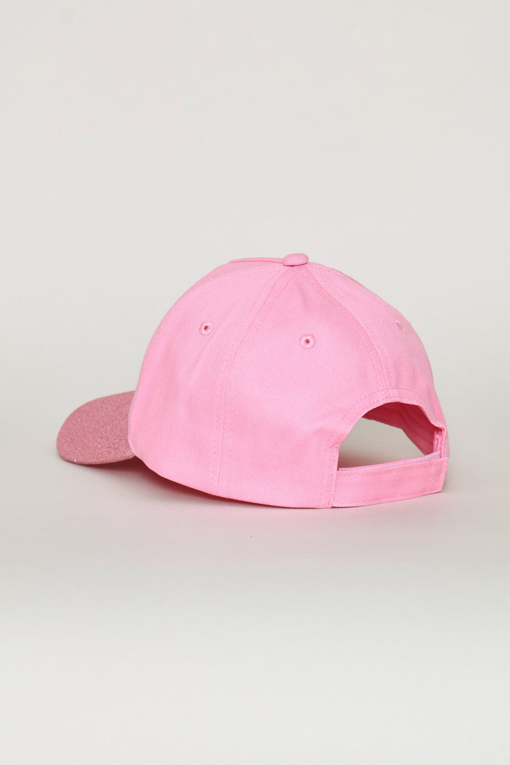 Pre-Girls Glitter Sequin Cap - Pink