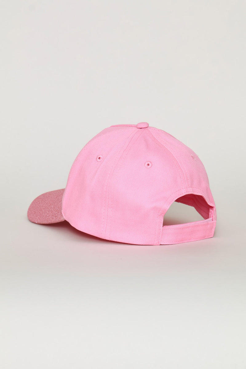 Pre-Girls Glitter Sequin Cap - Pink