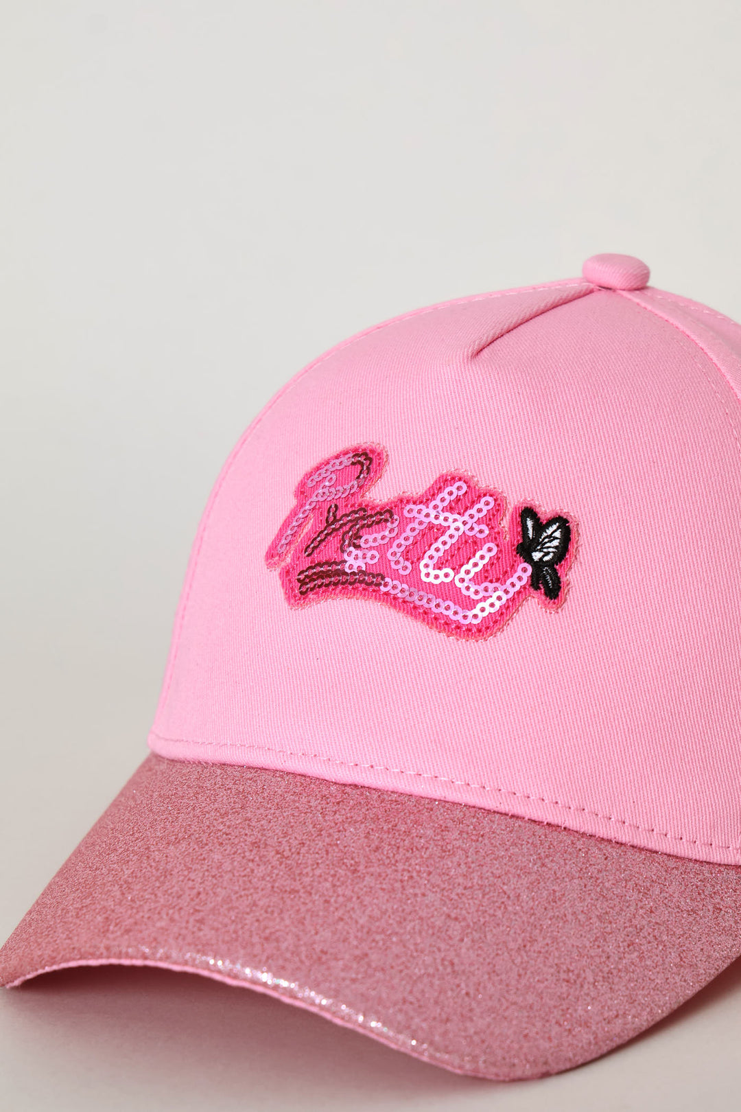 Pre-Girls Glitter Sequin Cap - Pink