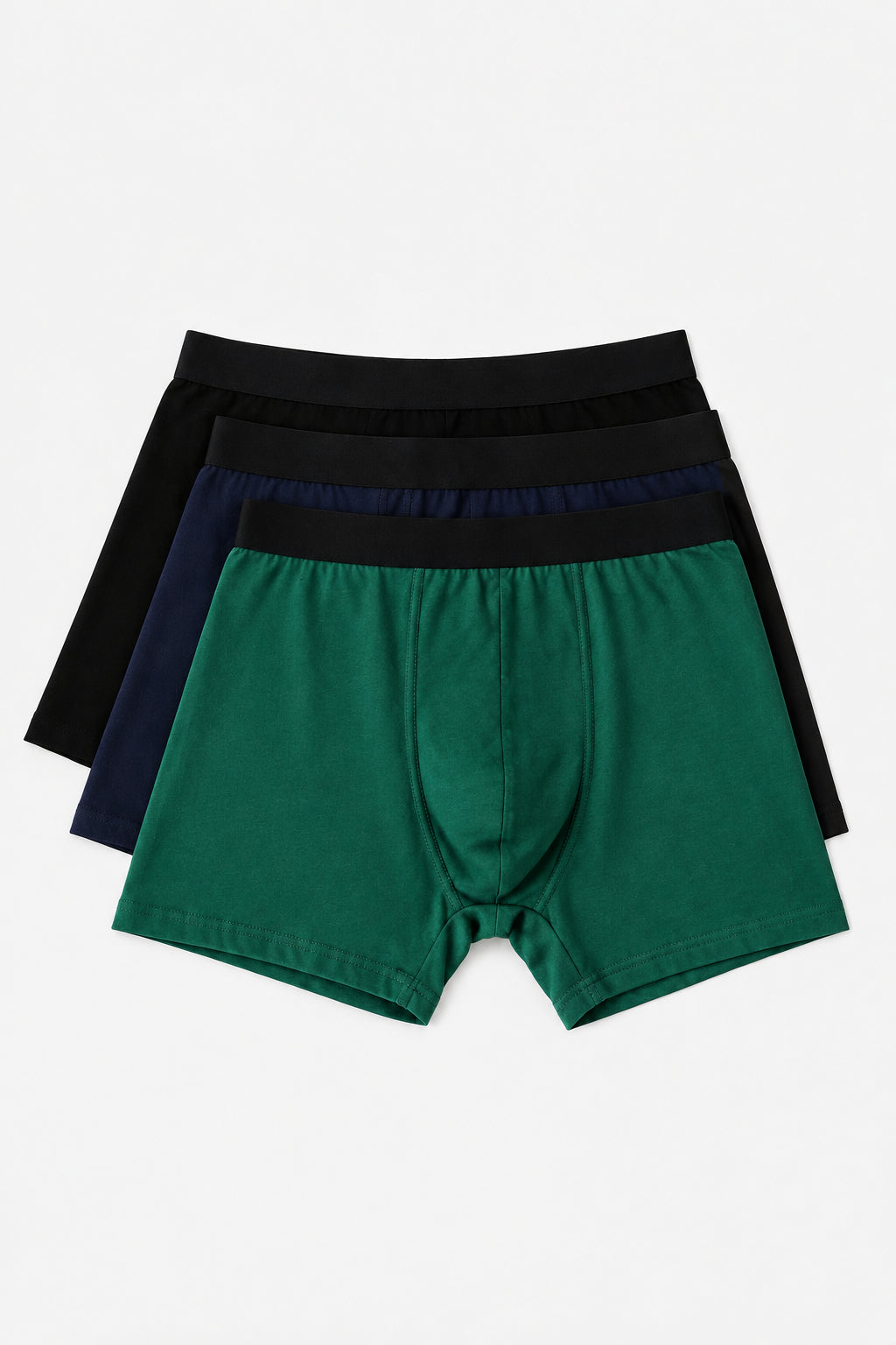 3 Pack Value Trunk - Navy/Green/Black