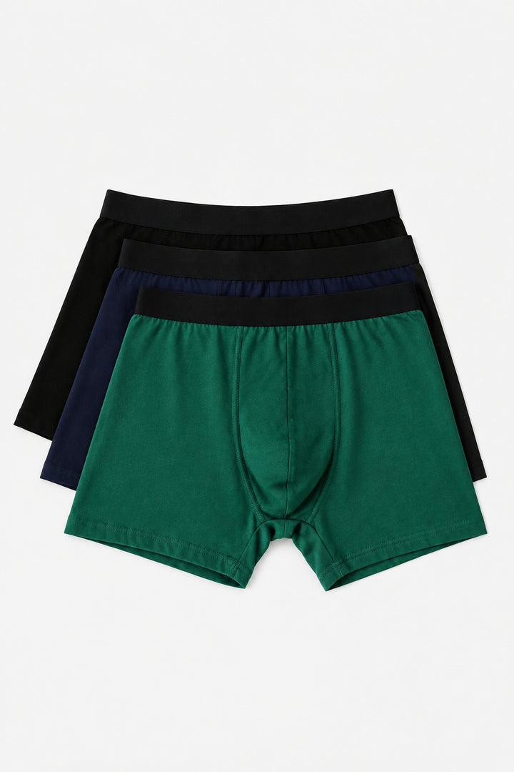 3 Pack Value Trunk - Navy/Green/Black