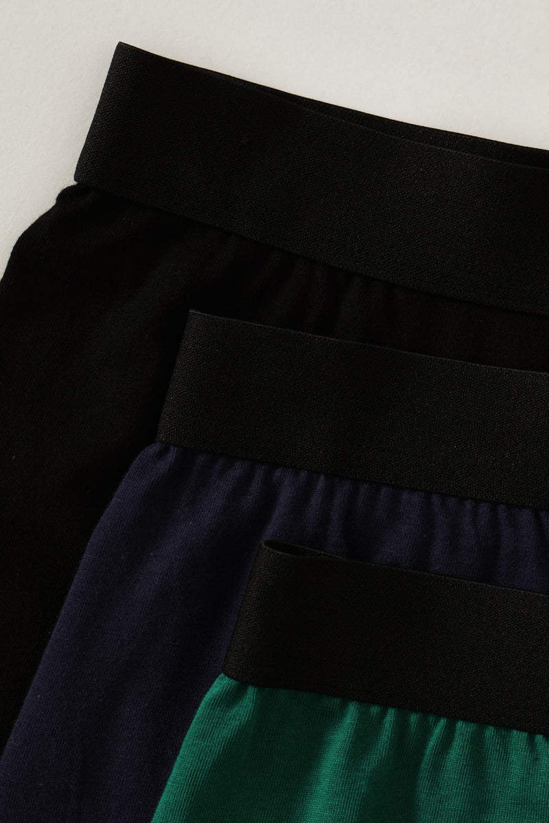 3 Pack Value Trunk - Navy/Green/Black