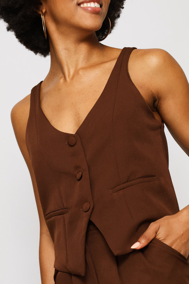 Waistcoat - Chocolate