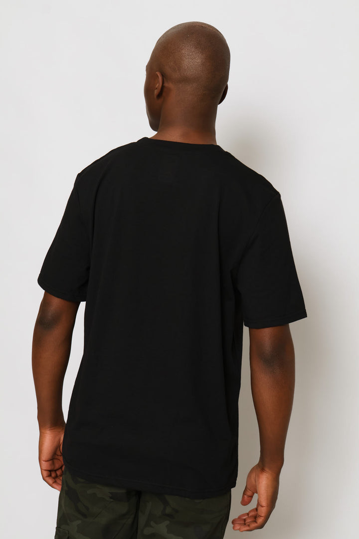 Teddy Print Tee - Black