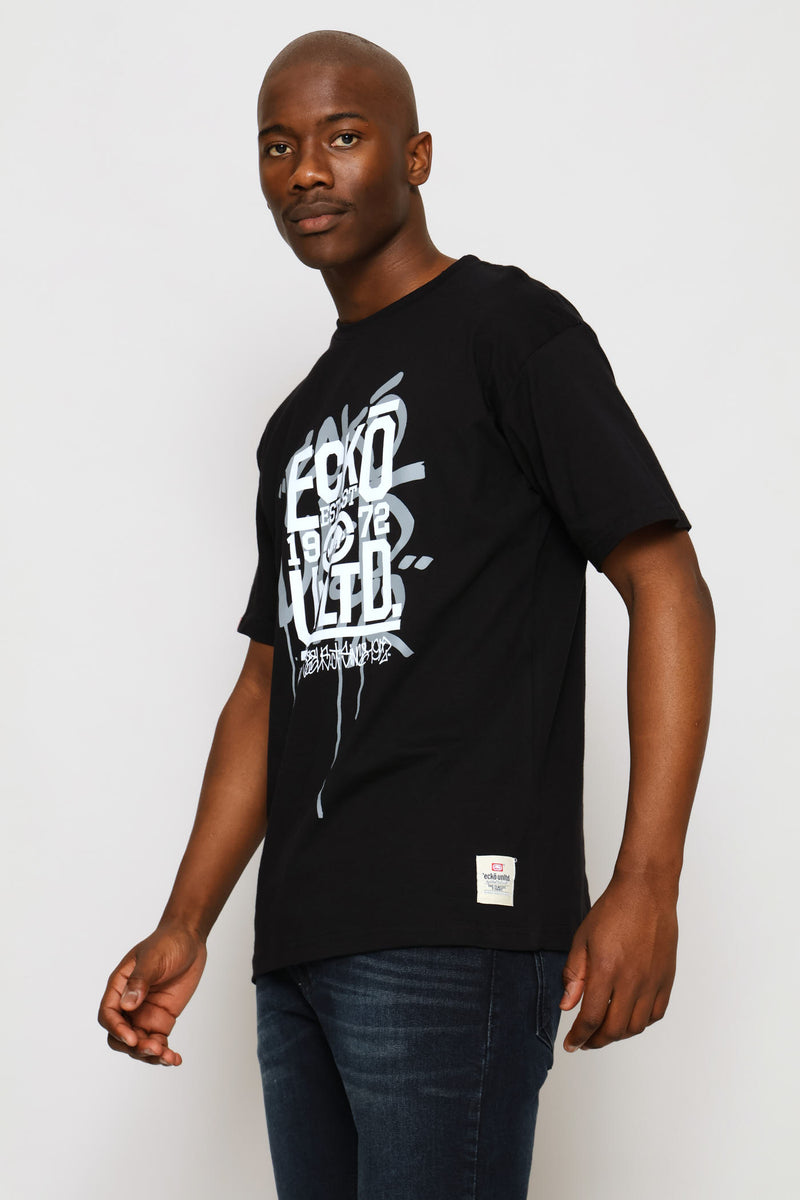 Background Tee - Black