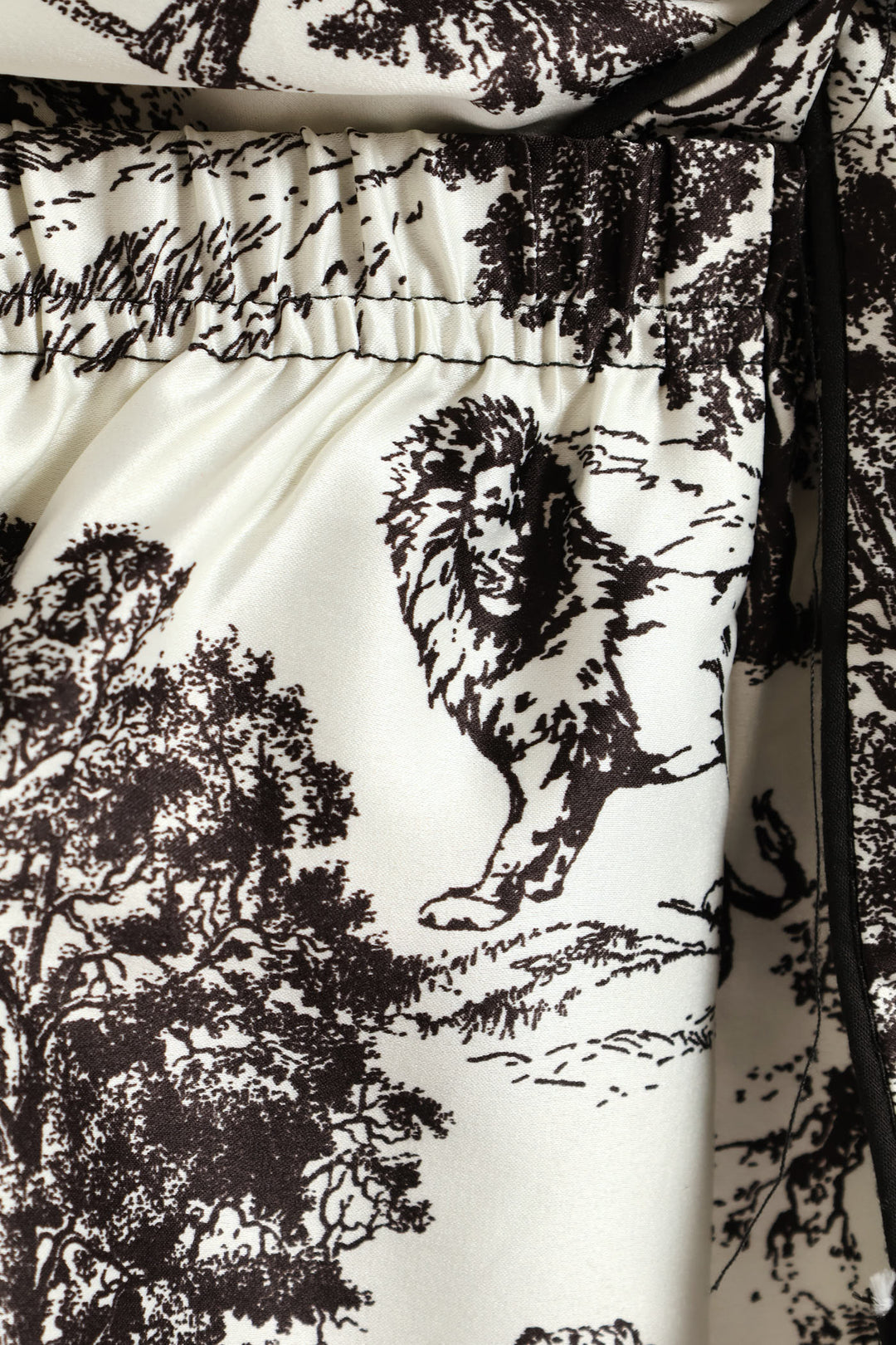 Jungle Button Through & Short Set - Black/White