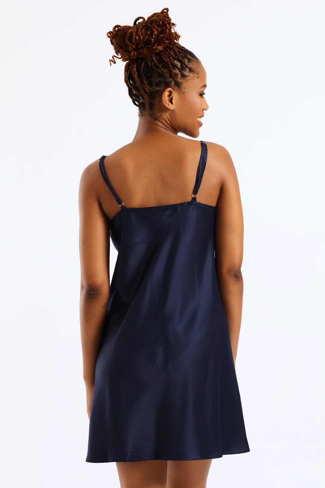 Colour Buds Gown & Chemise Set - Navy