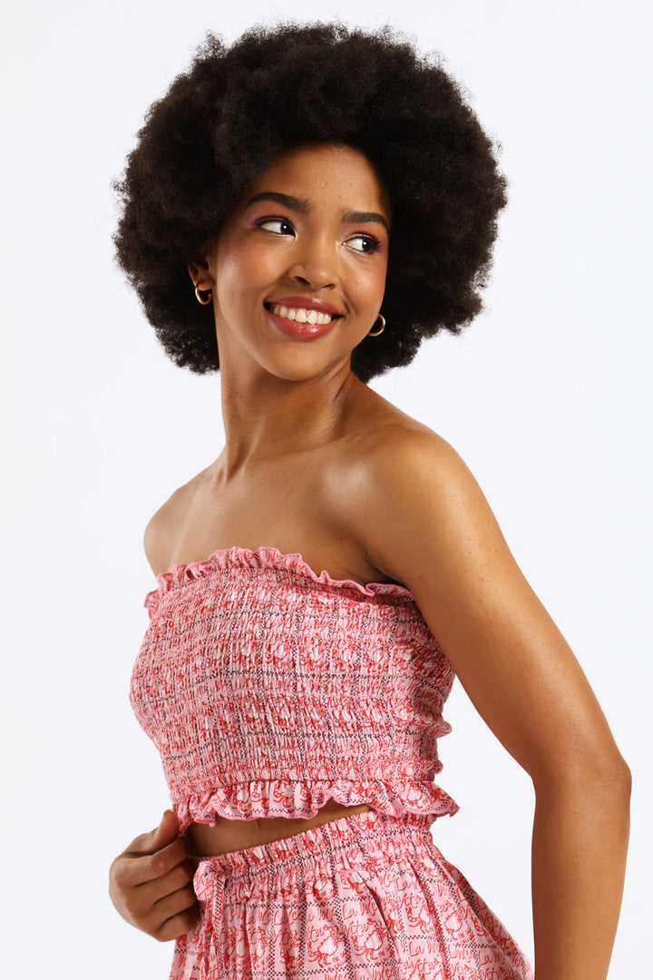 Vita Crab Smock Boobtube - Multi