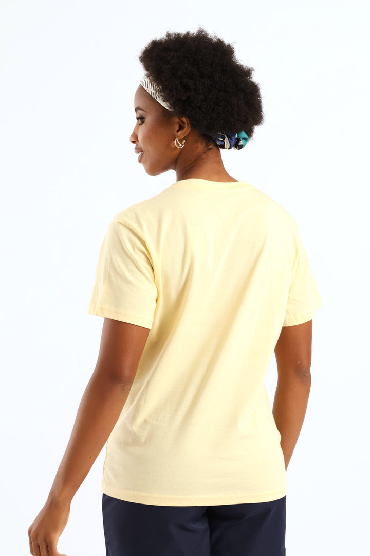 Watercolour Floral Foil Tee - Melon