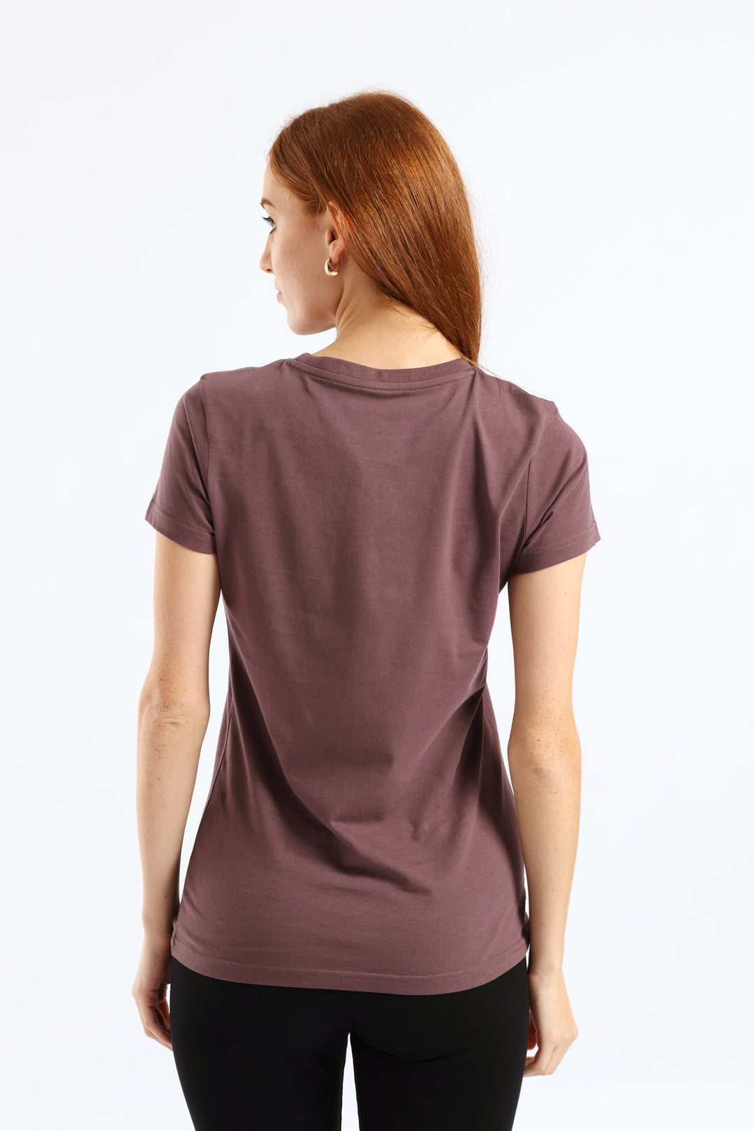 Metallic No. 1 Logo Tee - Mauve