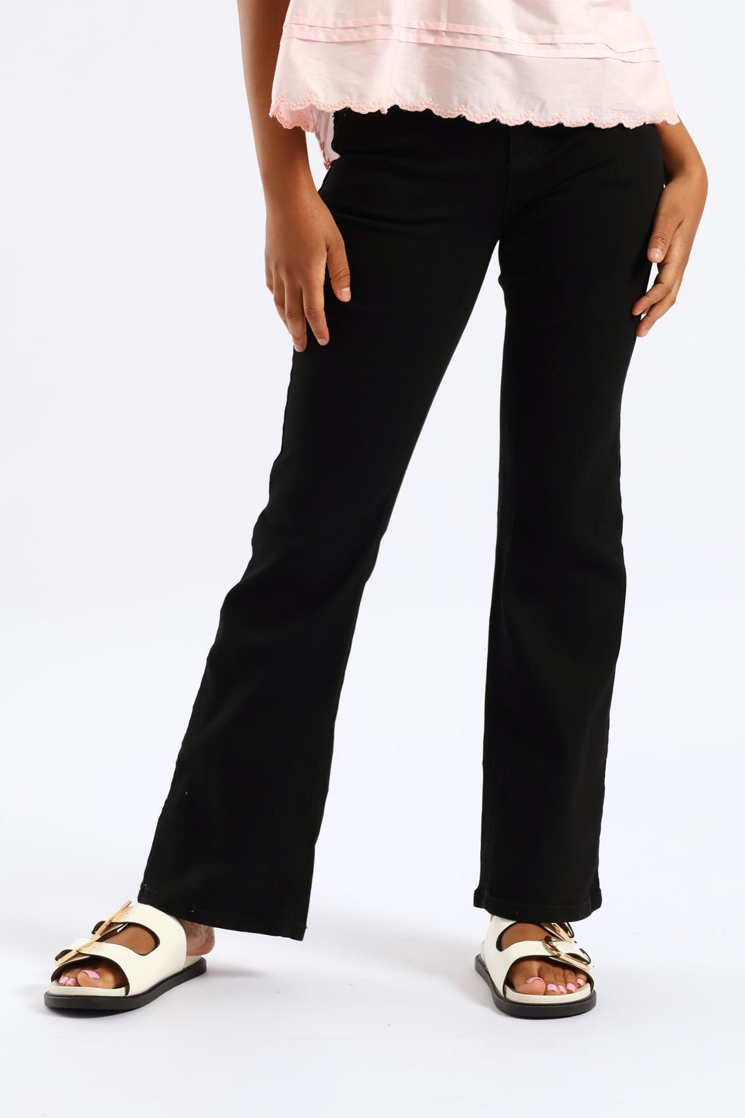 High Waist Bootleg Jean - Black