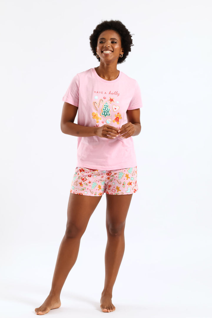 Xmas Knit Set - Pink