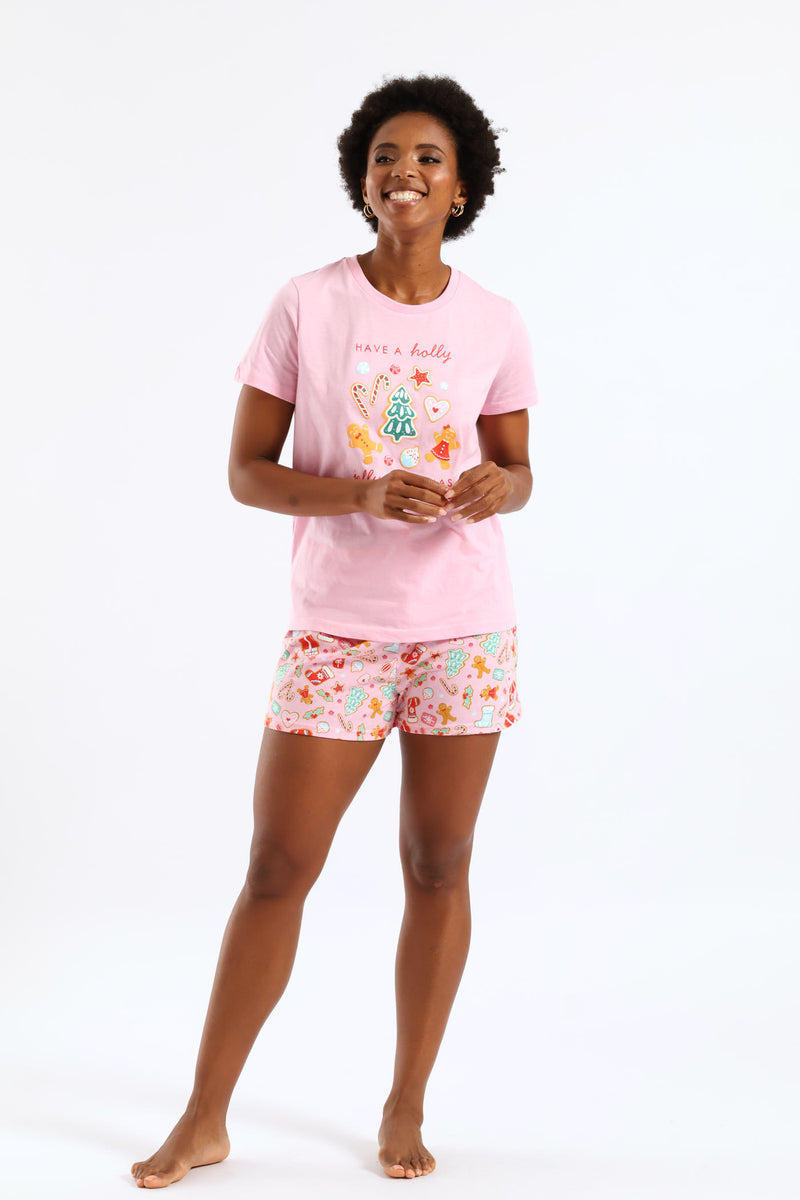 Xmas Knit Set - Pink