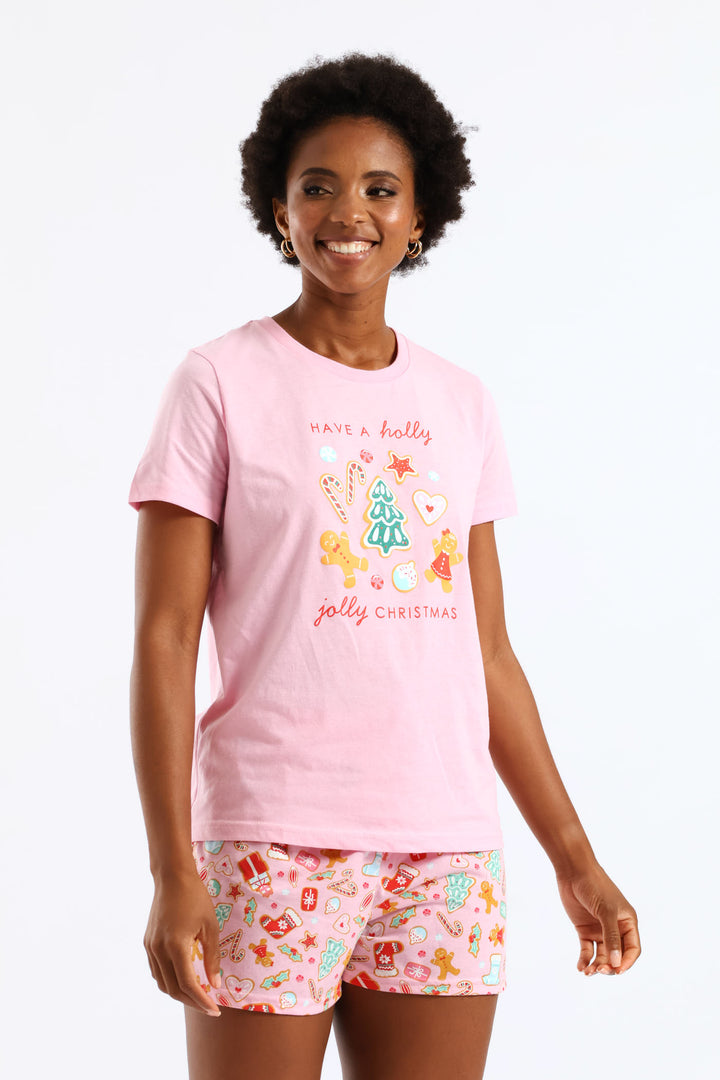 Xmas Knit Set - Pink