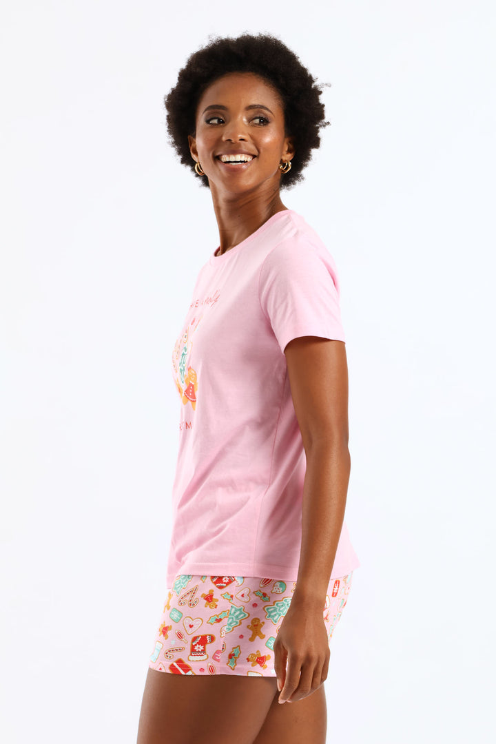 Xmas Knit Set - Pink