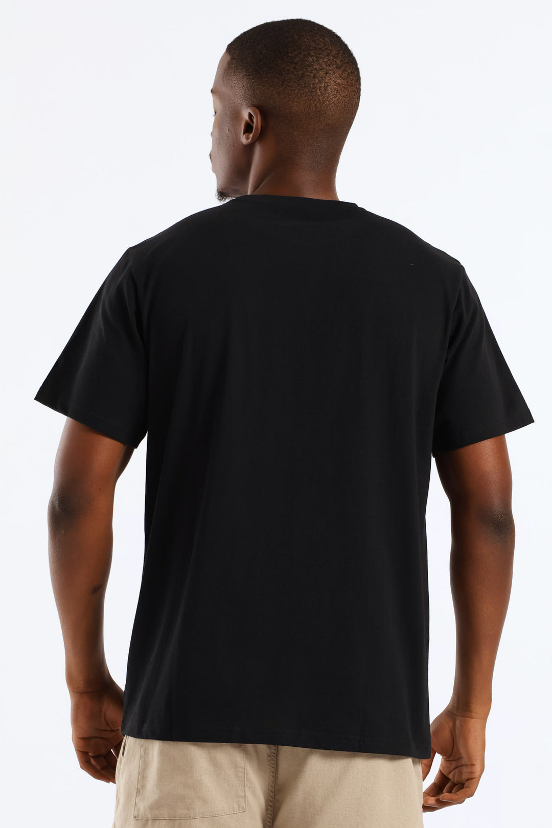 New York Basic Print Tee - Black