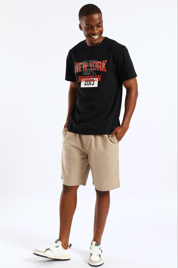 Linen Shorts - Brown