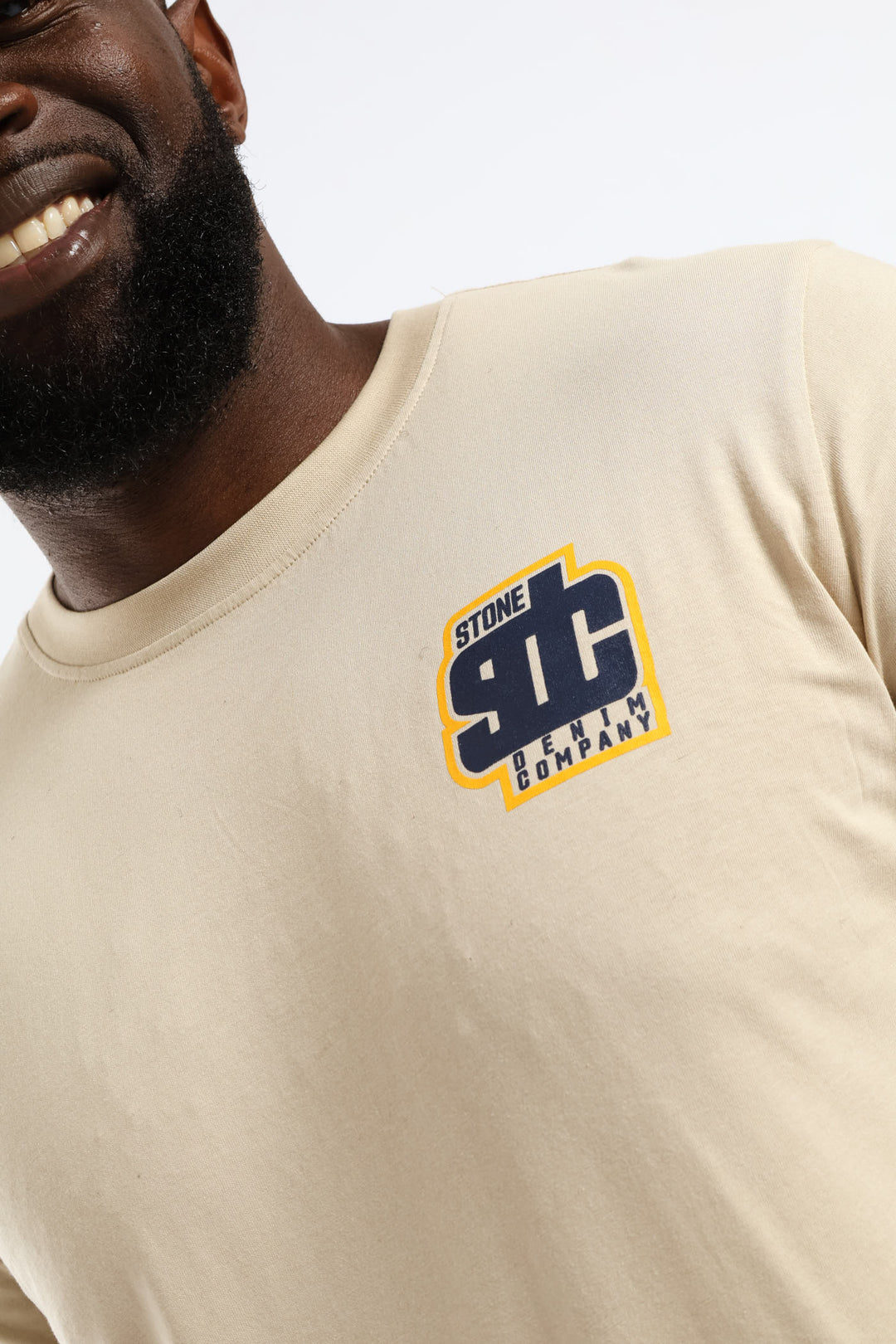 Tropic Paradise Front & Back Tee - Stone