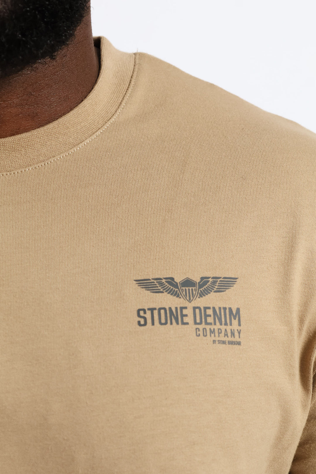 Wings Stone Denim Company Heavy Weight T-Shirt - Taupe