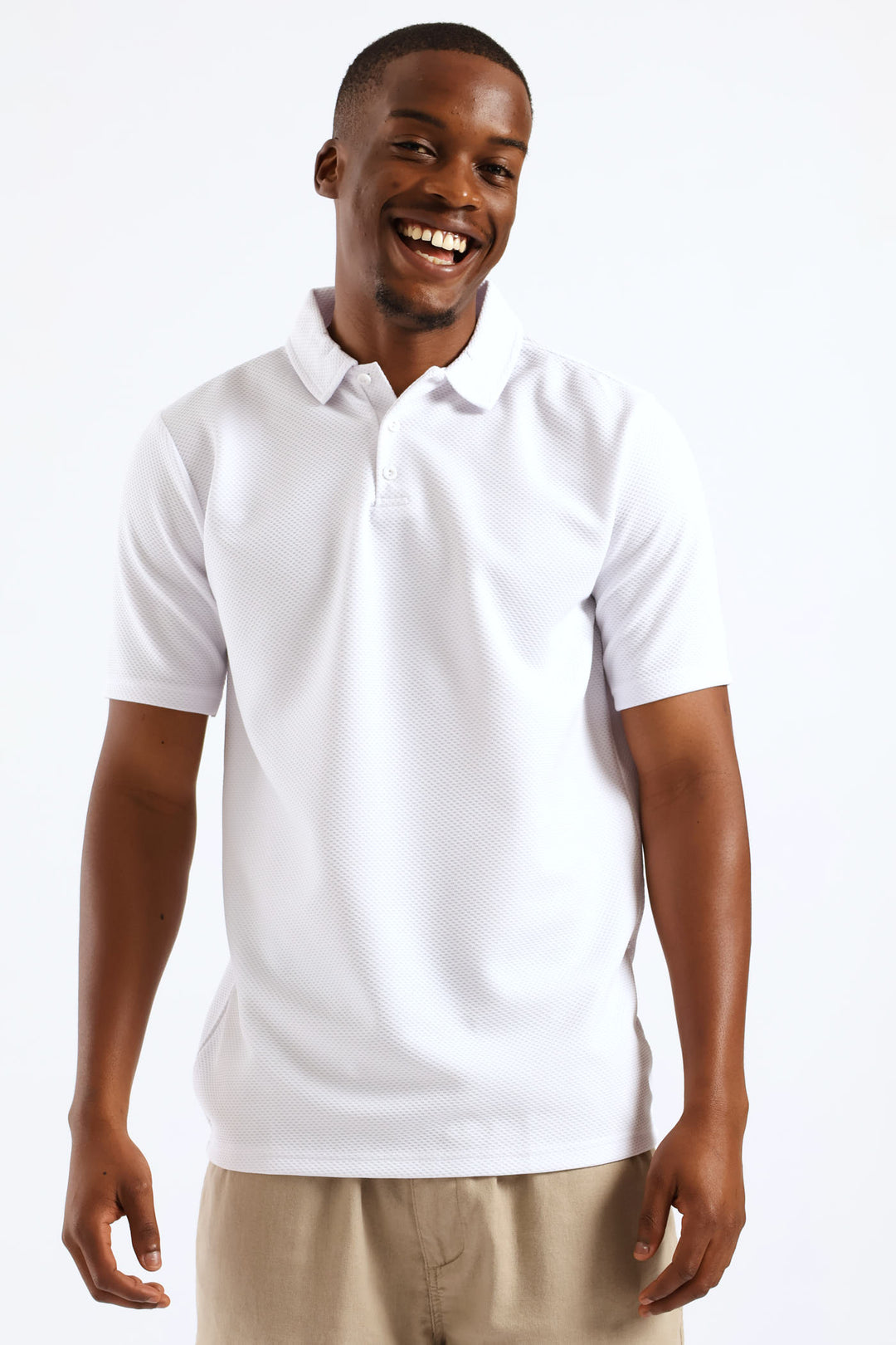 Textured Golfer - White