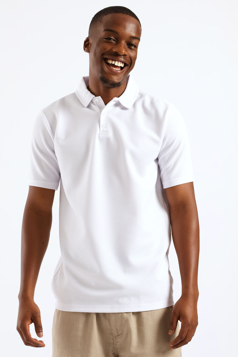 Textured Golfer - White