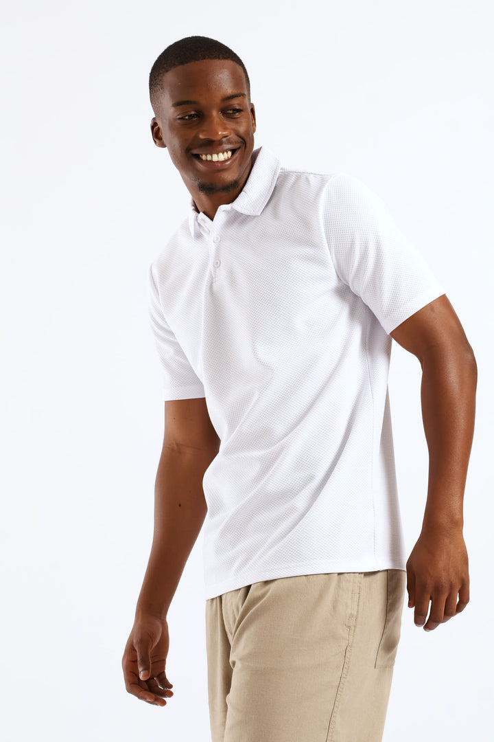 Textured Golfer - White
