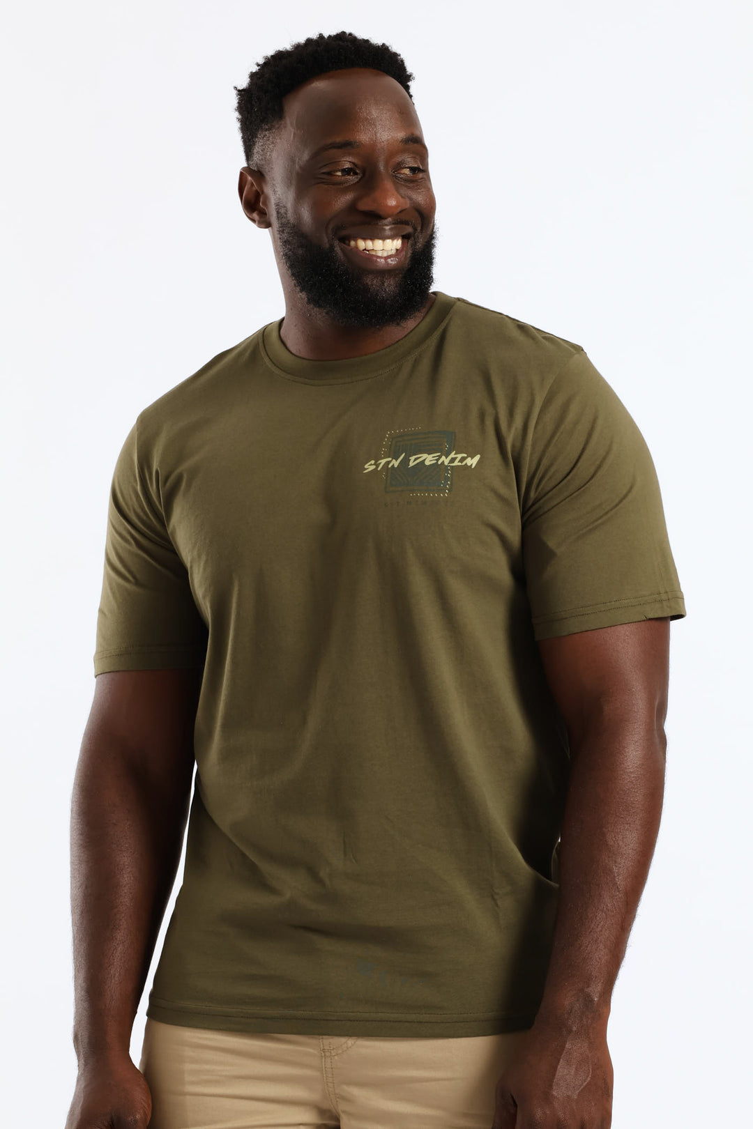 Tile Front & Back Tee - Olive