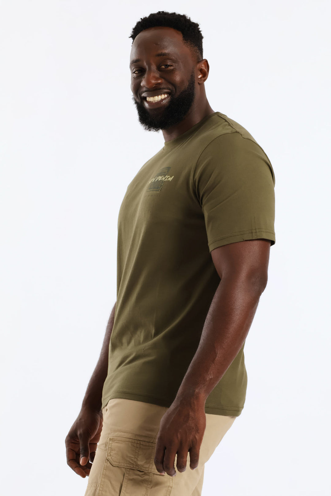 Tile Front & Back Tee - Olive