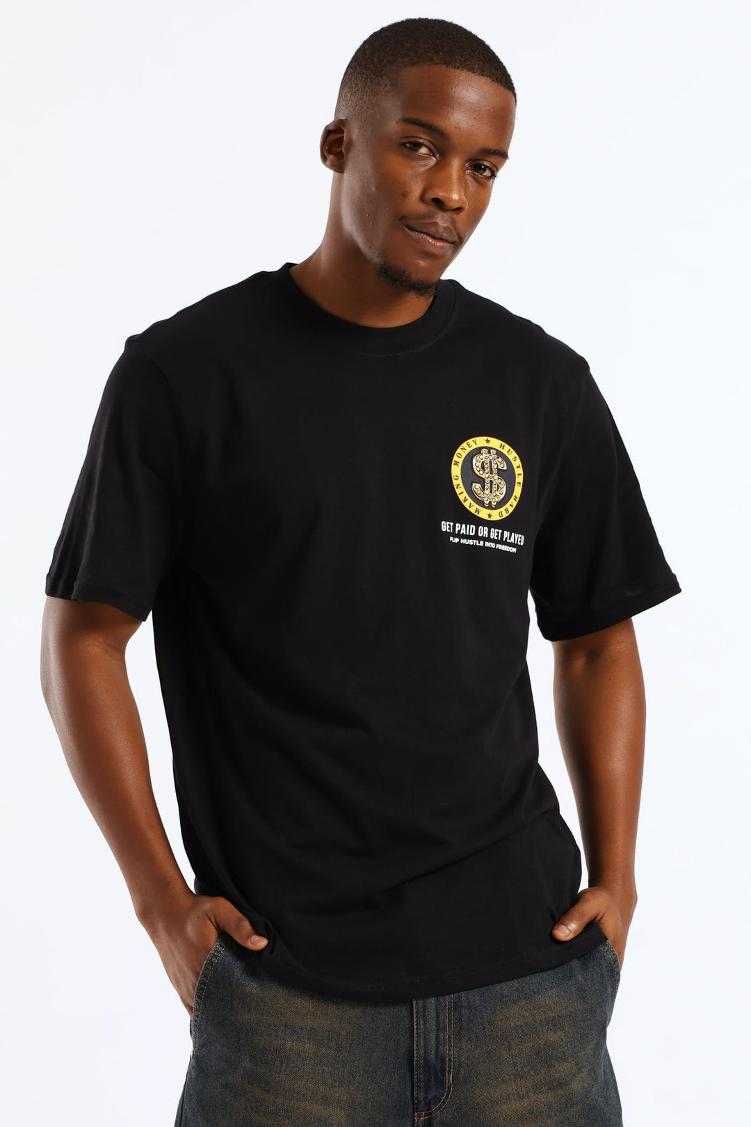 Money Print Tee - Black