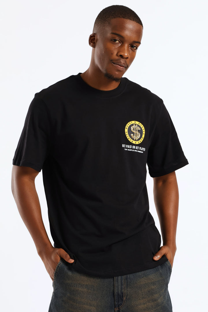 Money Print Tee - Black