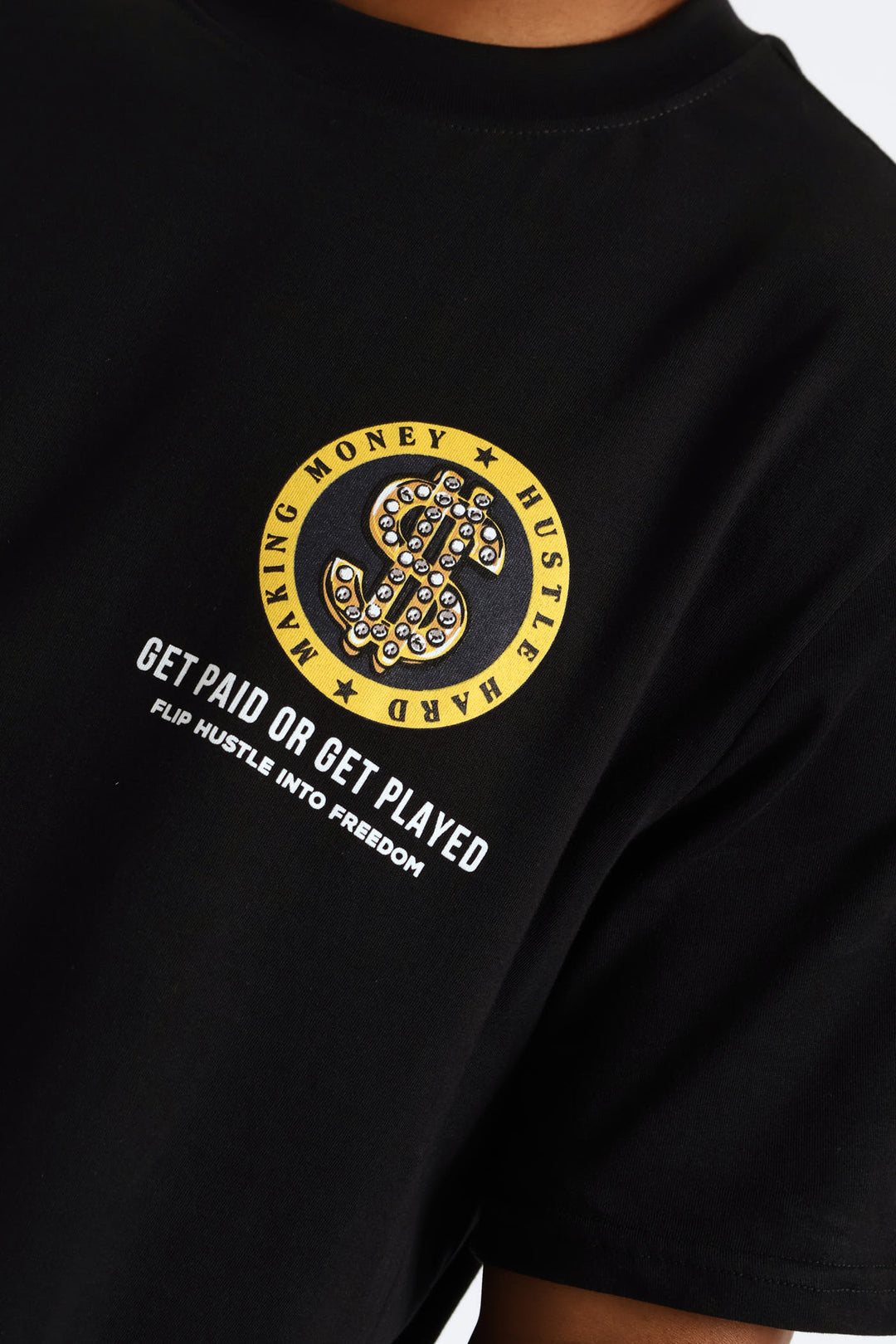 Money Print Tee - Black