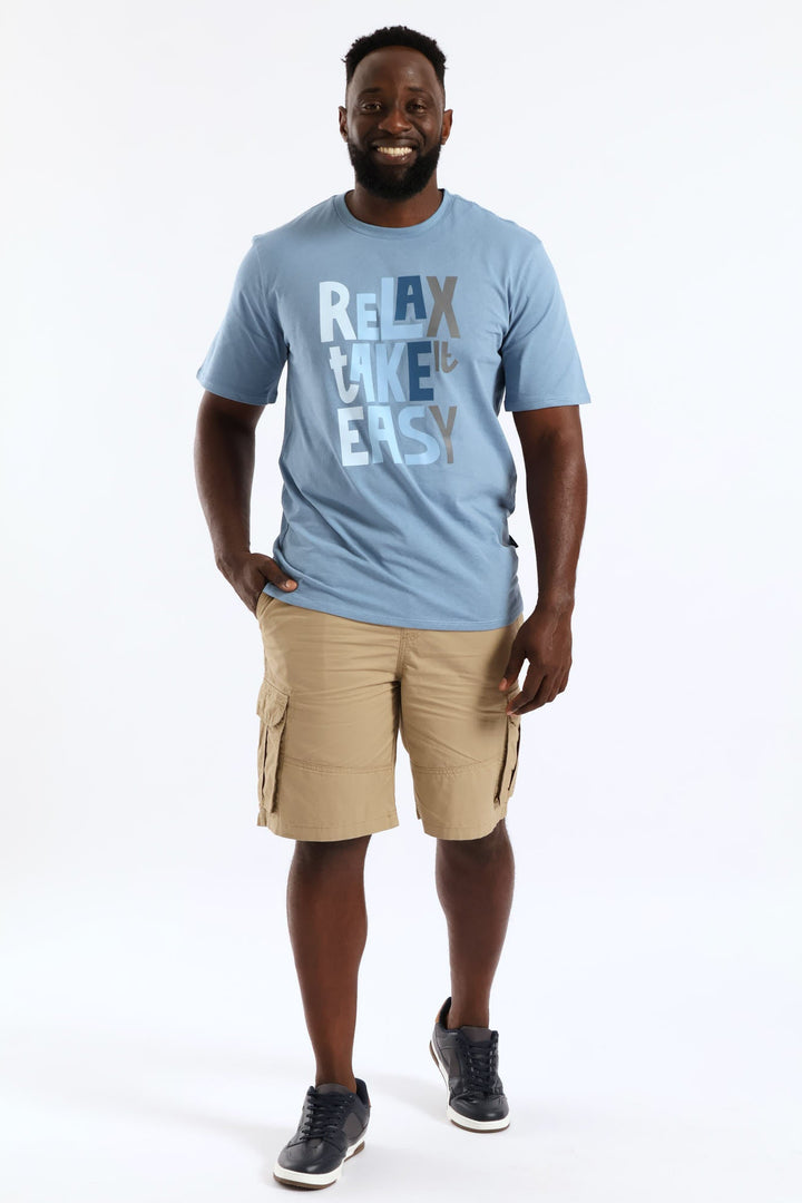 Take It Easy Tee - Steel Blue