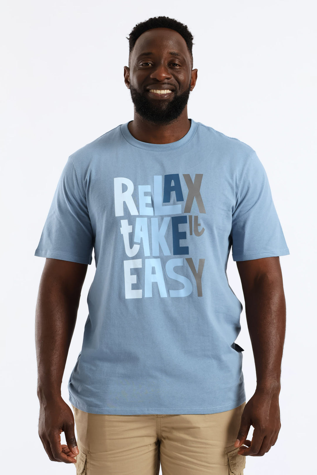 Take It Easy Tee - Steel Blue