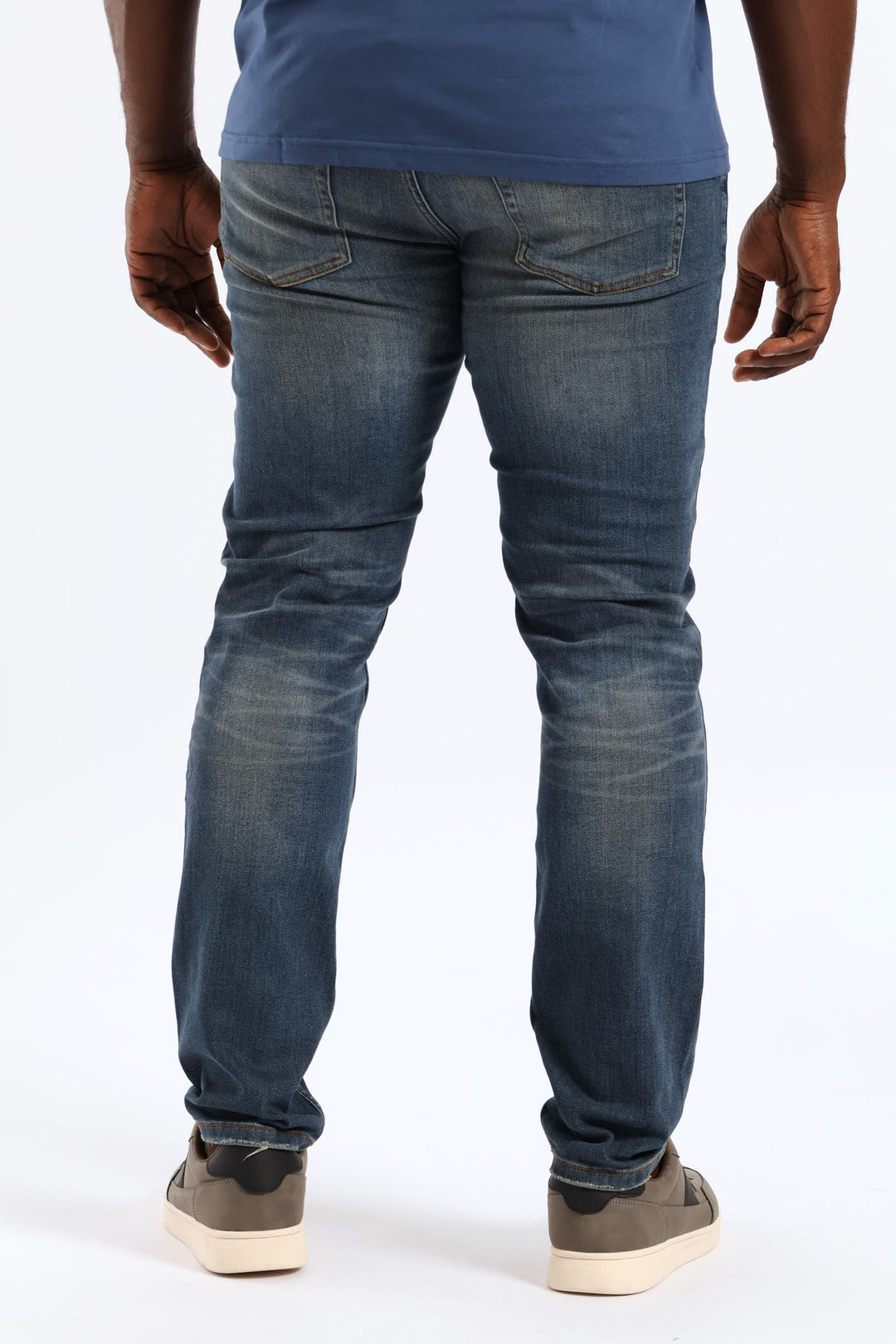 Worn In Skinny Denim - Dark Blue