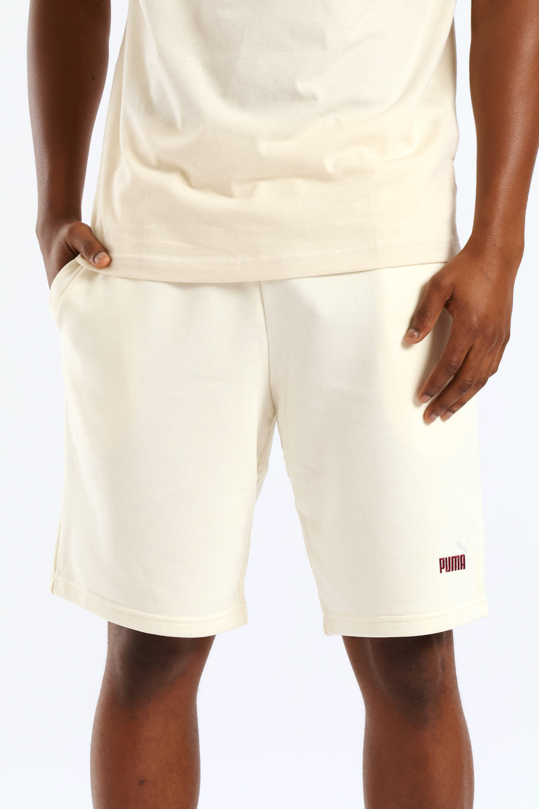 Essential 2 Tone No. 1 Logo 10"  Shorts - Off White