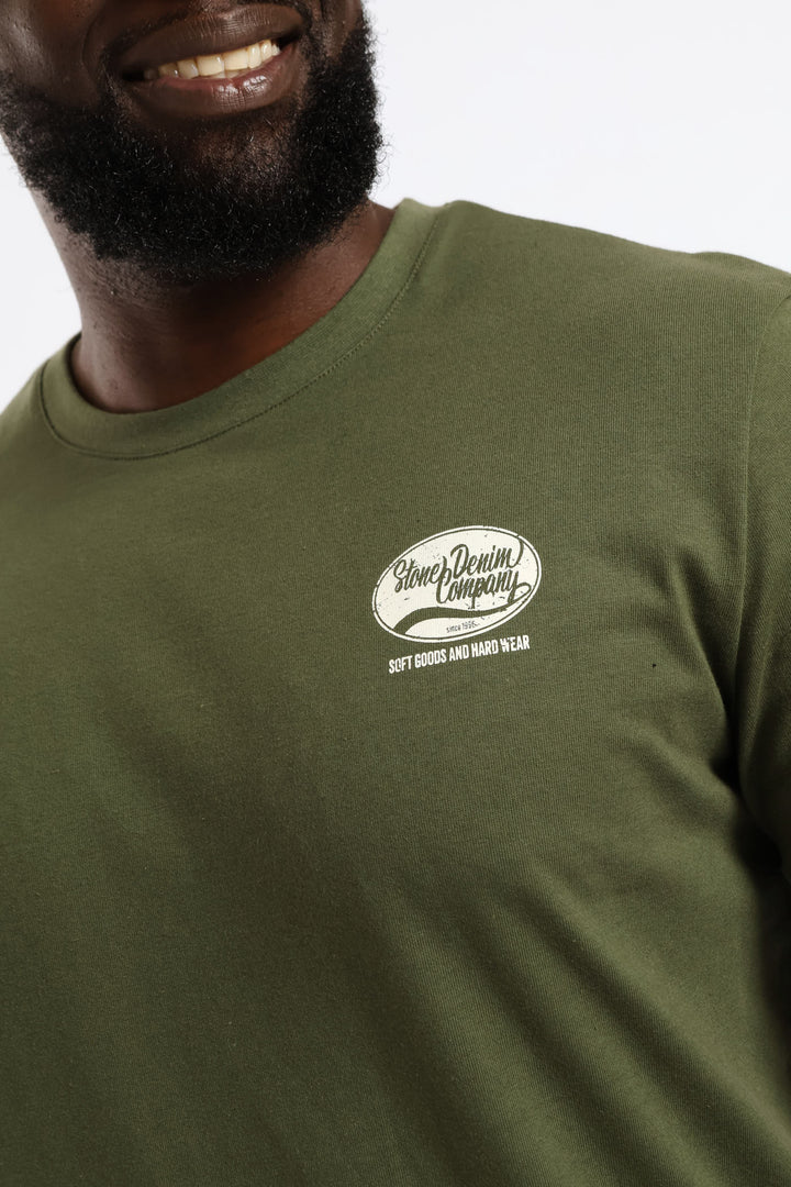 Ellipse Heavy Weight Tee - Olive