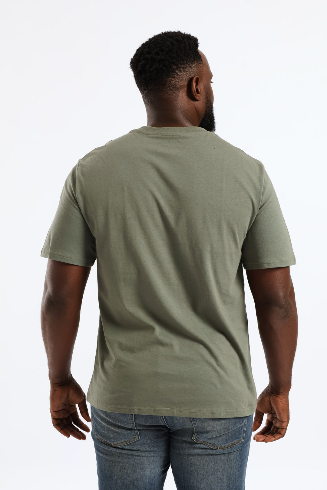 Plain Crew Tee - Moss Green