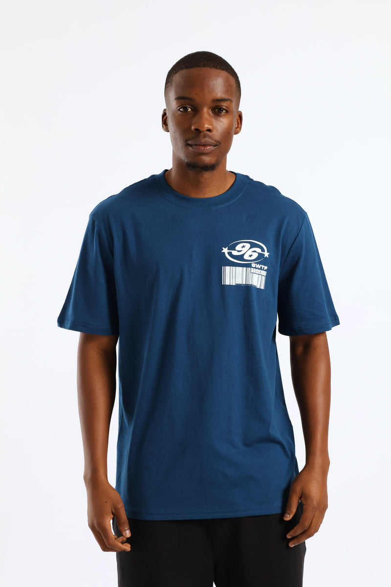 Skyway Front & Back Tee - Blue